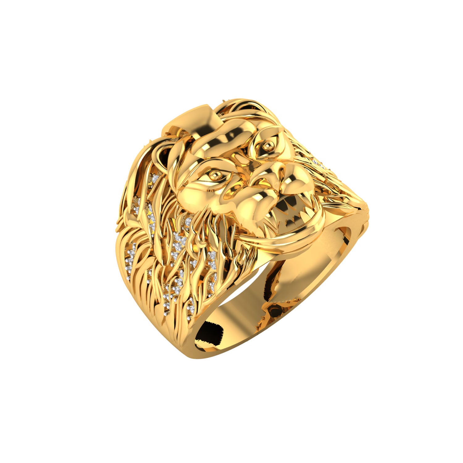 Yellow Gold Plated Sterling Silver Ring