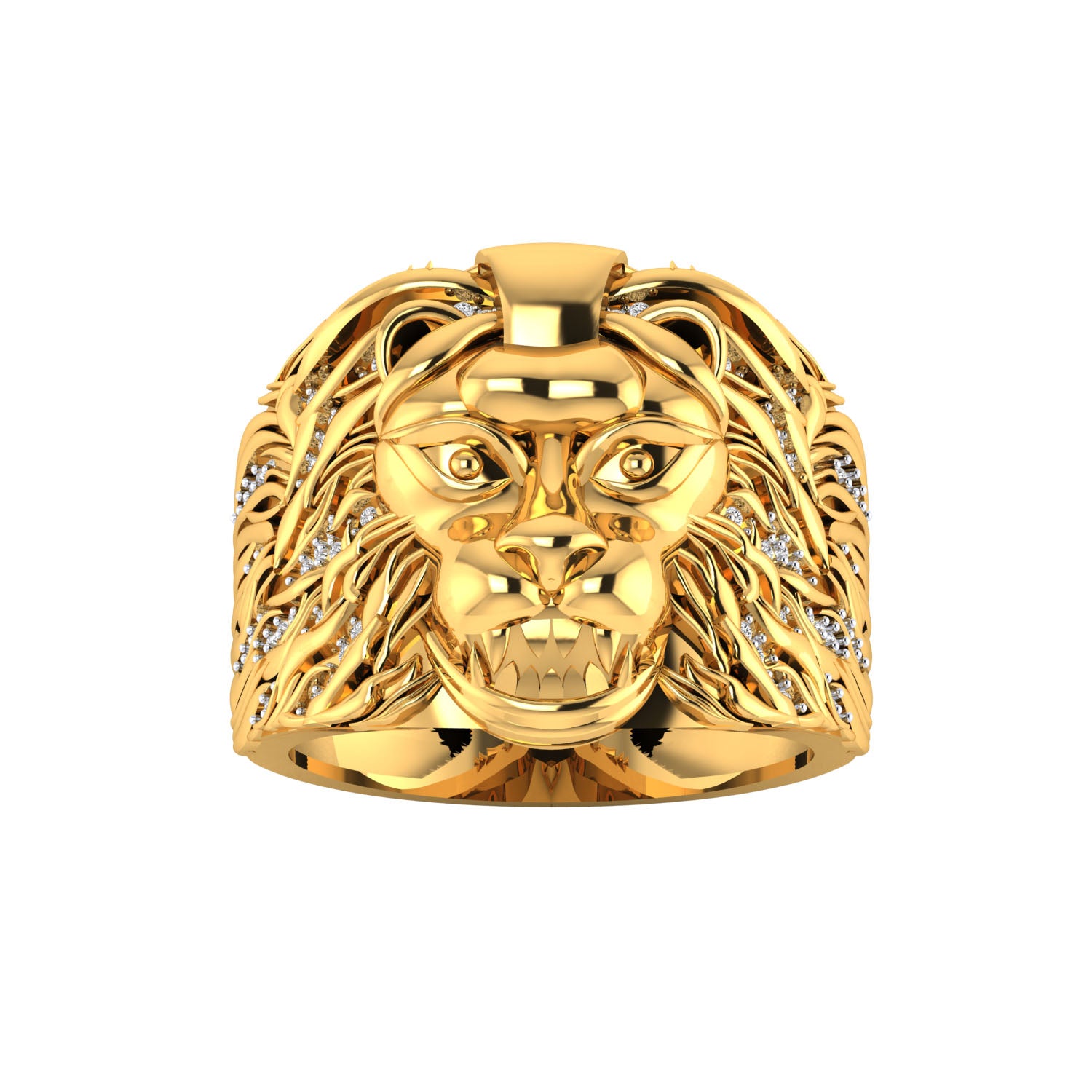 Yellow Gold Plated Sterling Silver Ring