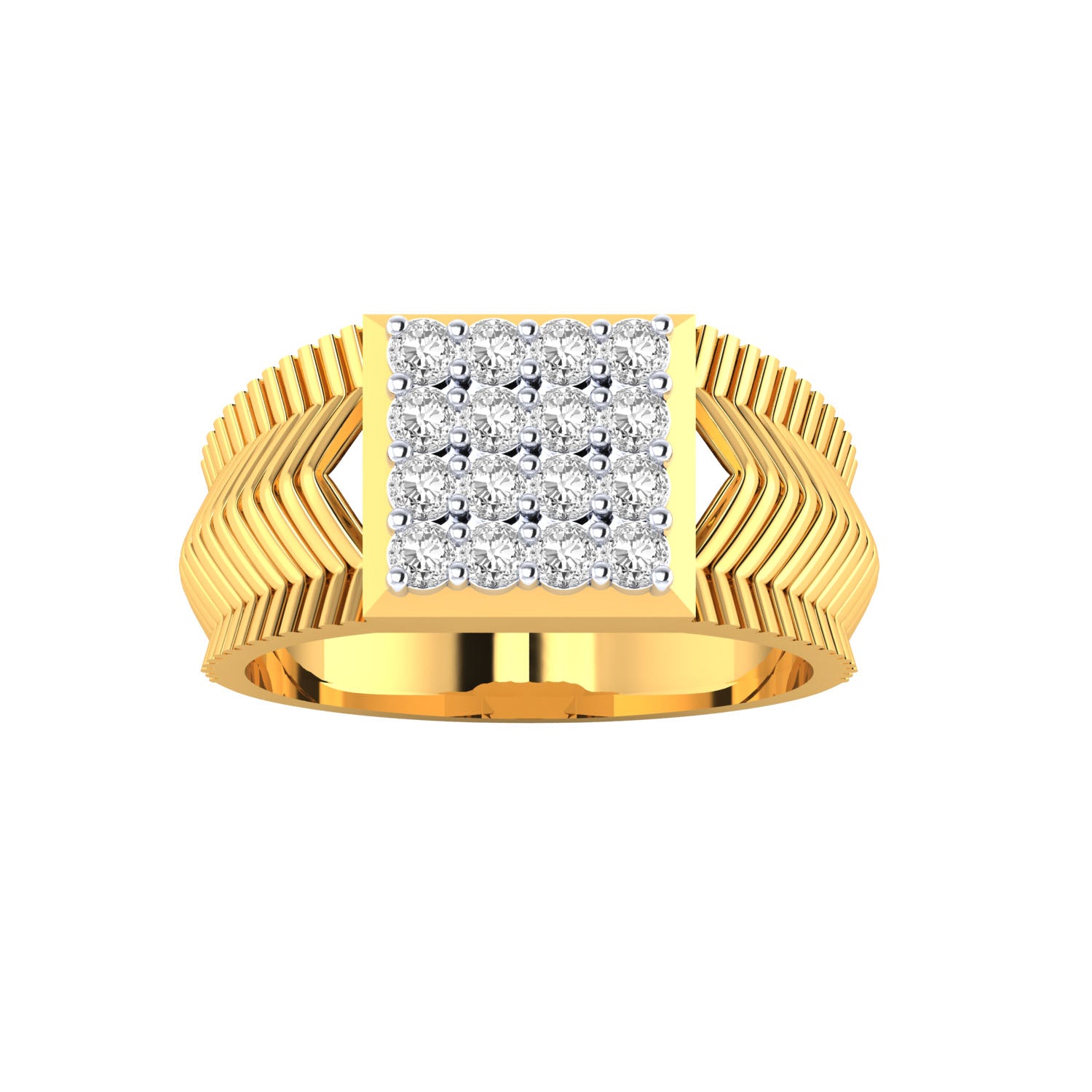 Yellow Gold Plated Sterling Silver Ring