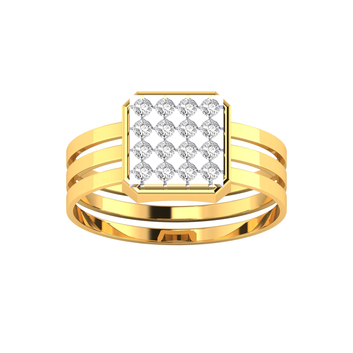 Yellow Gold Plated Sterling Silver Ring