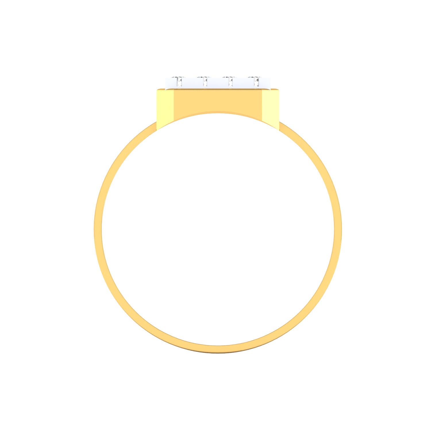 Yellow Gold Plated Sterling Silver Ring