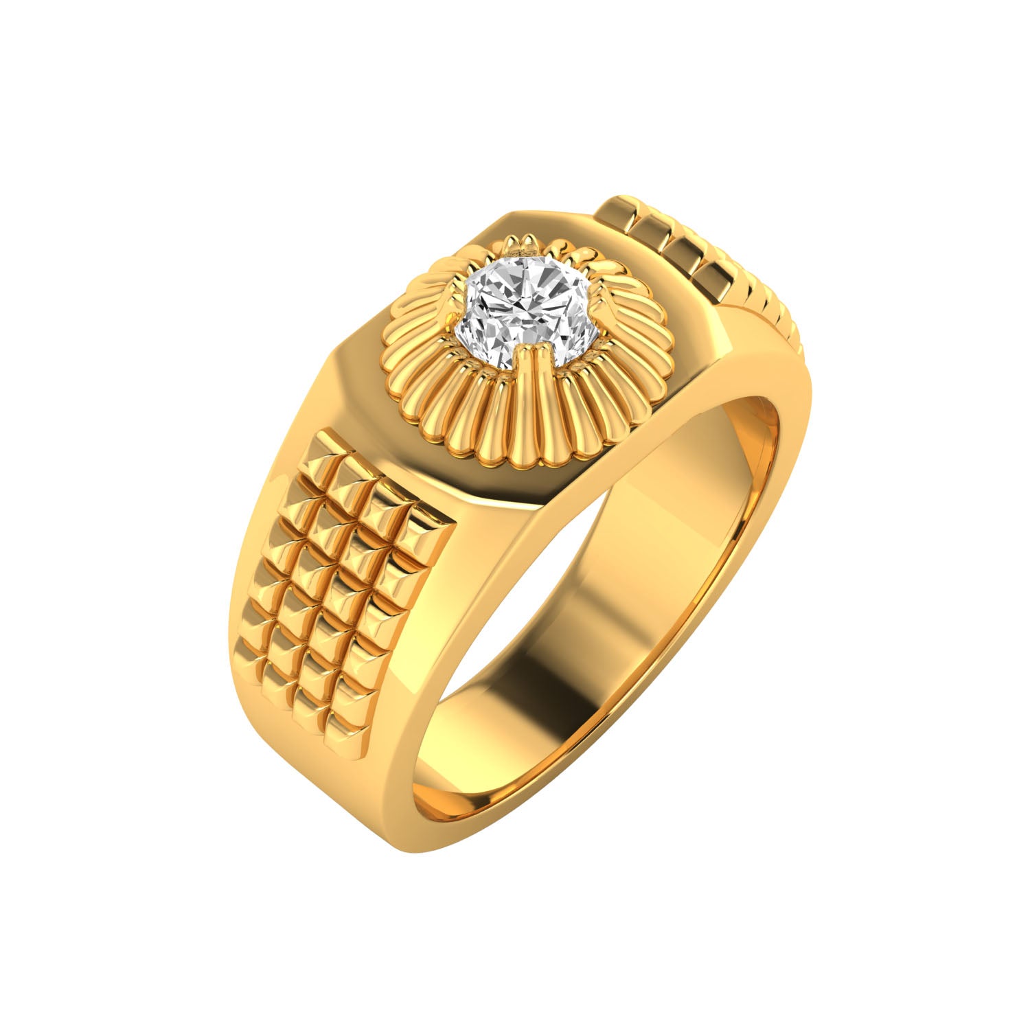 Yellow Gold Plated Sterling Silver Ring