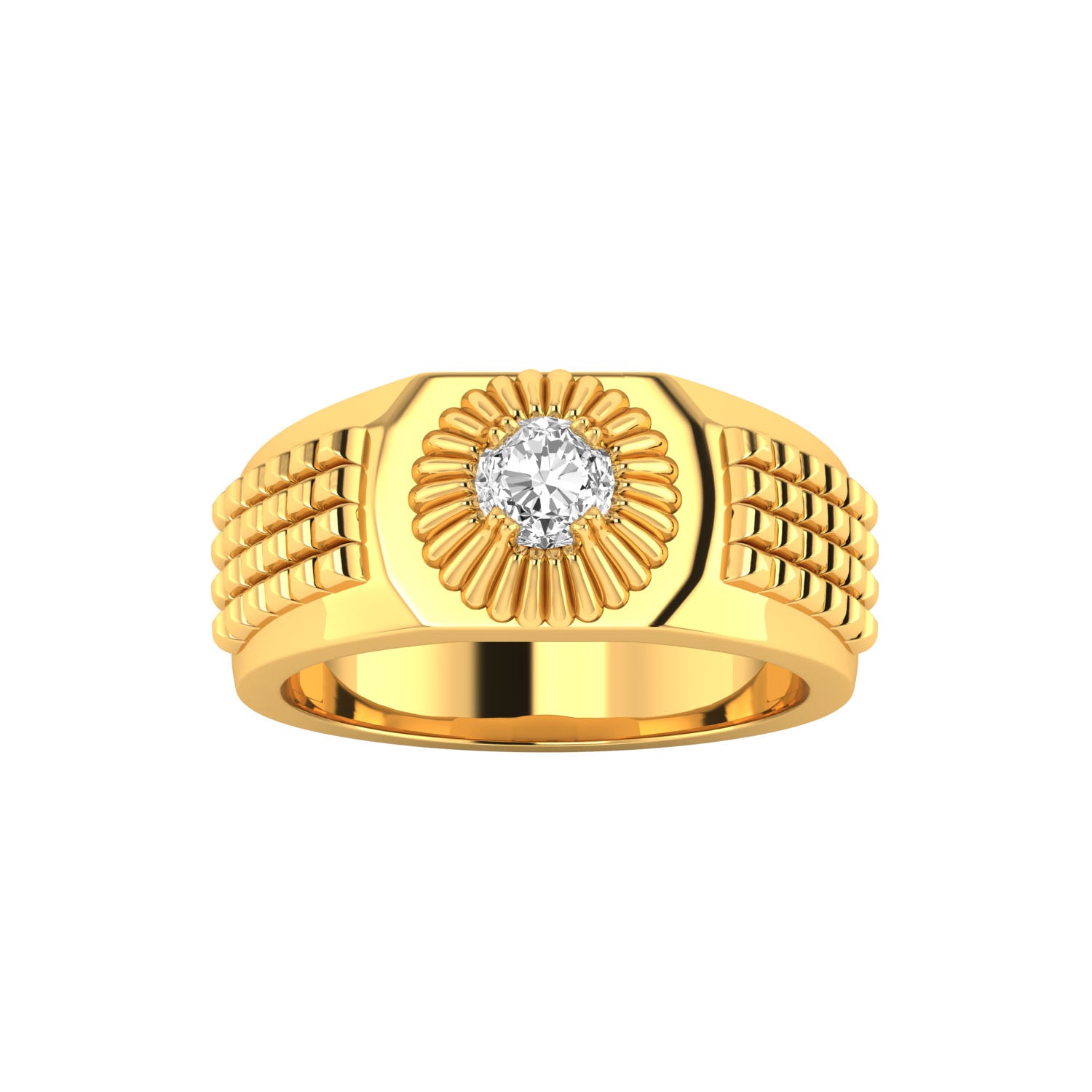 Yellow Gold Plated Sterling Silver Ring