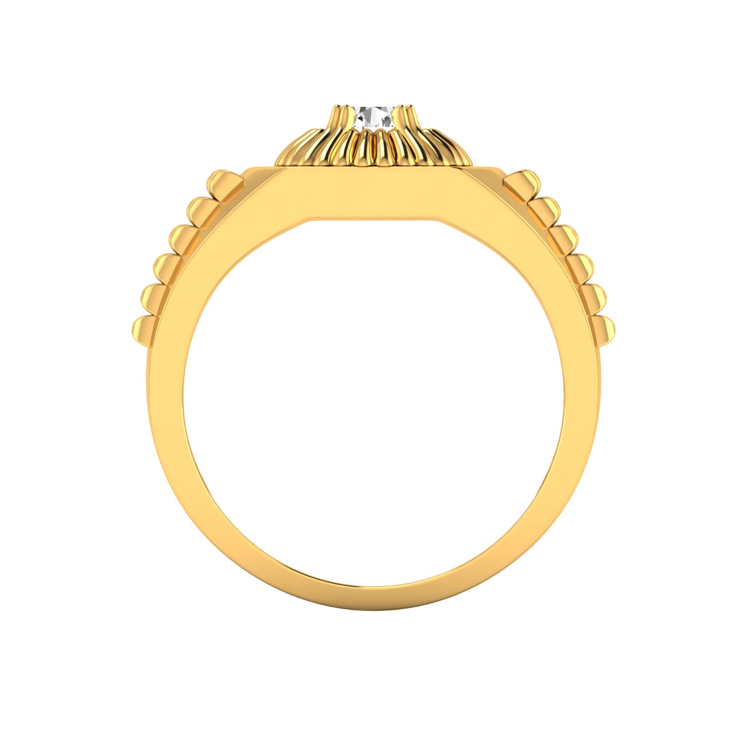 Yellow Gold Plated Sterling Silver Ring
