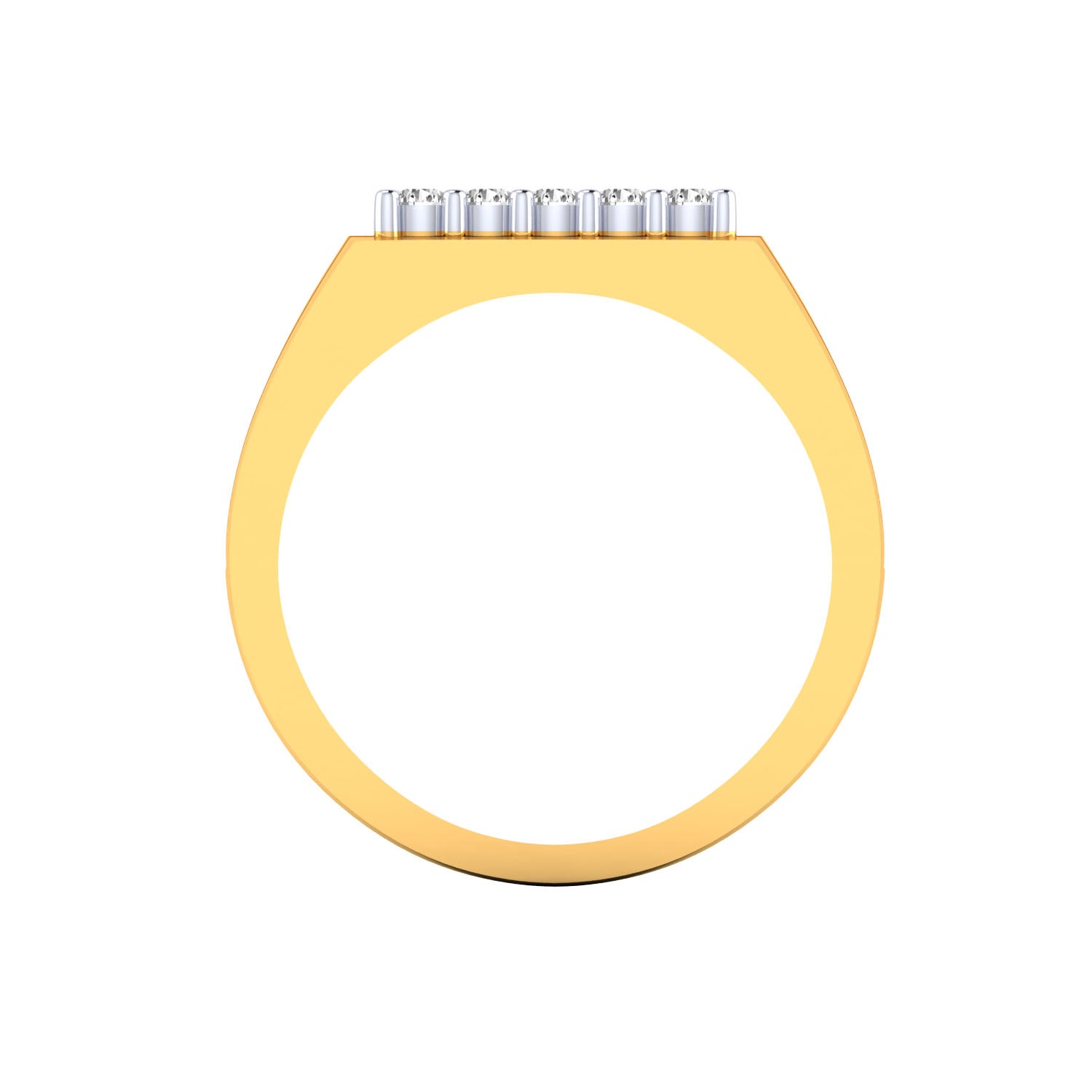 Yellow Gold Plated Sterling Silver Ring