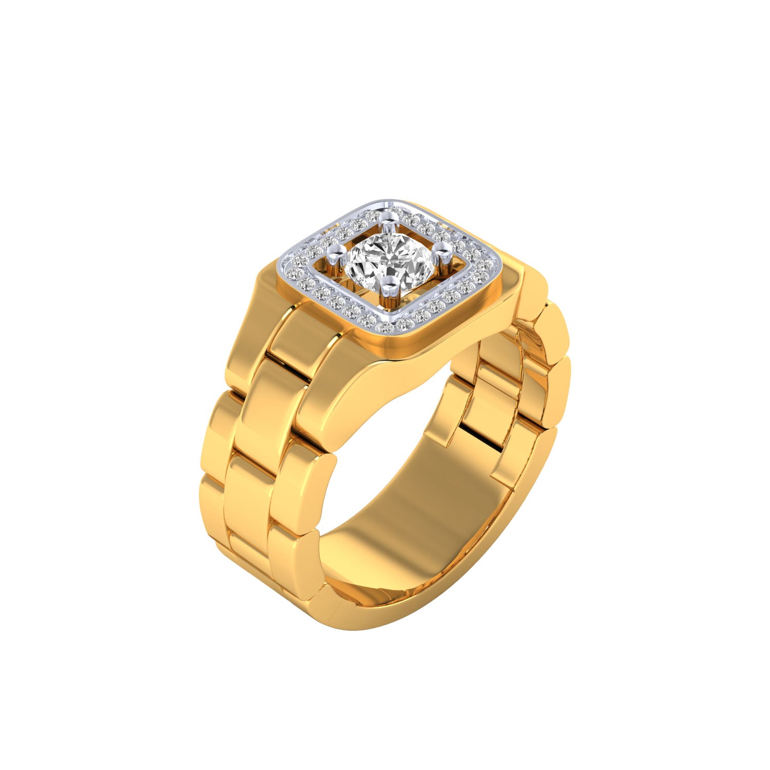Yellow Gold Plated Sterling Silver Ring