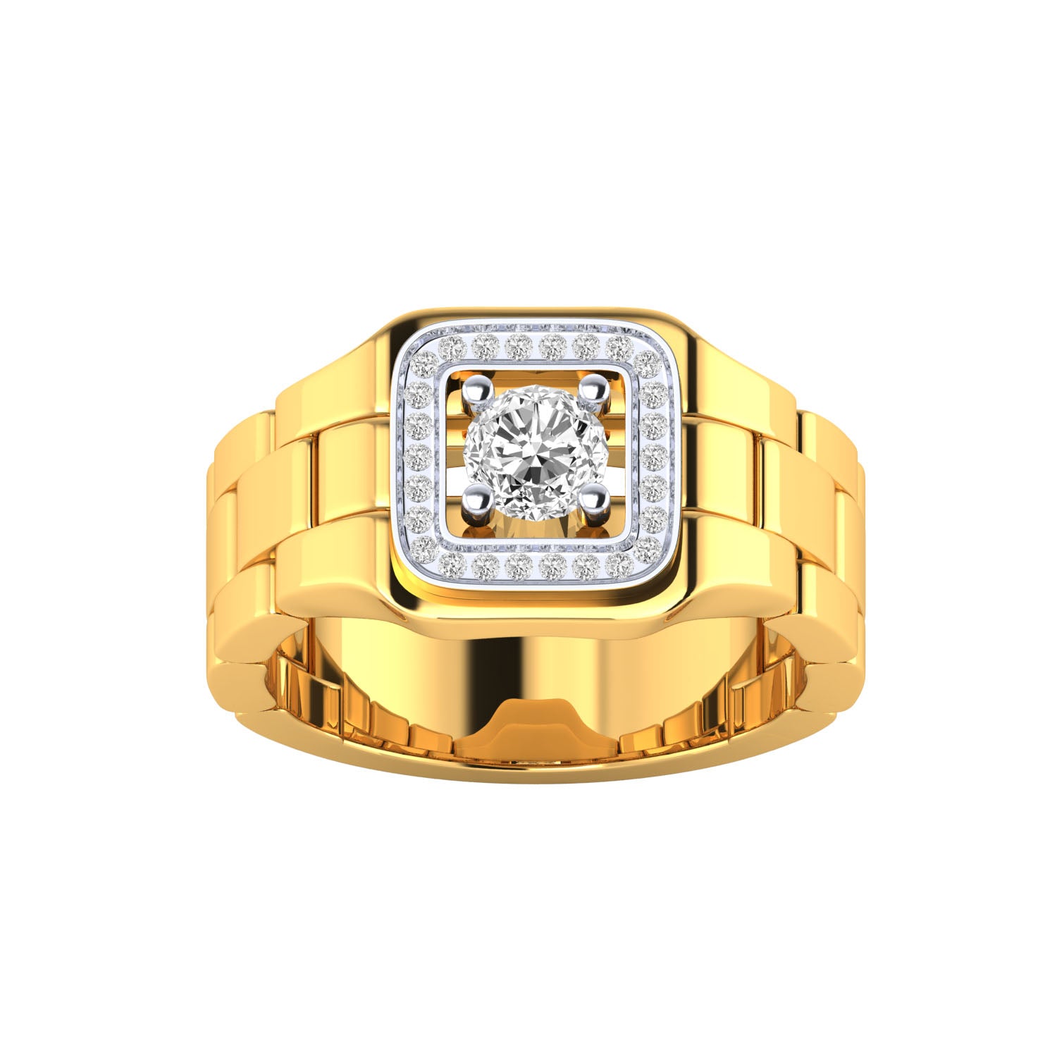 Yellow Gold Plated Sterling Silver Ring