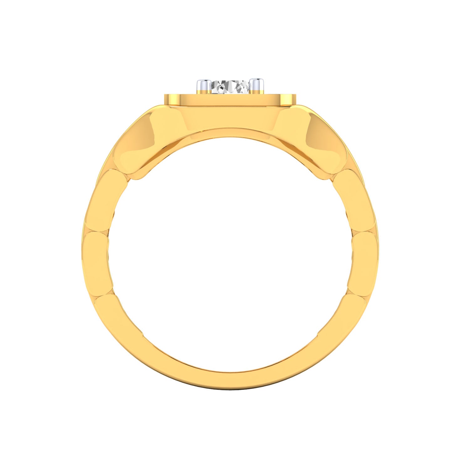Yellow Gold Plated Sterling Silver Ring
