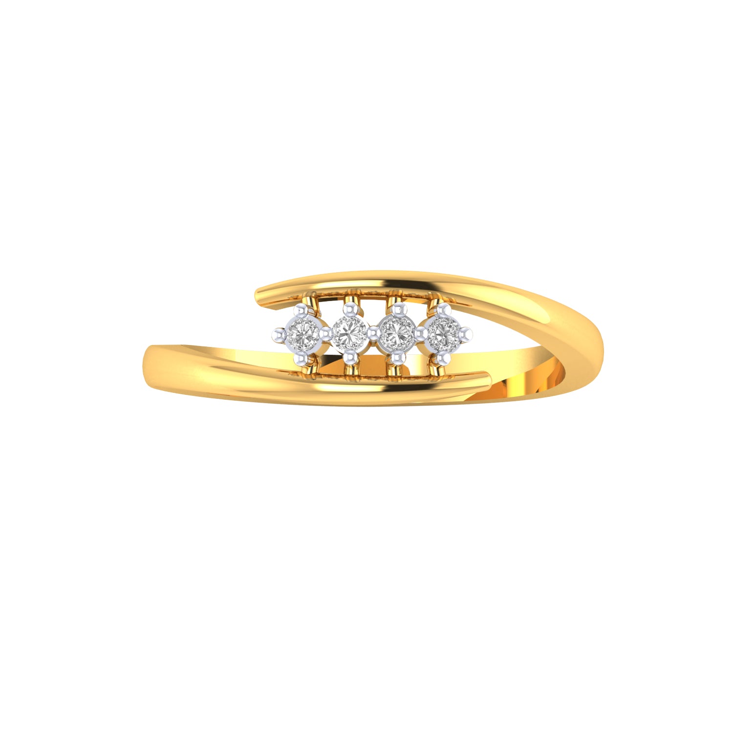 Yellow Gold Plated Sterling Silver Ring