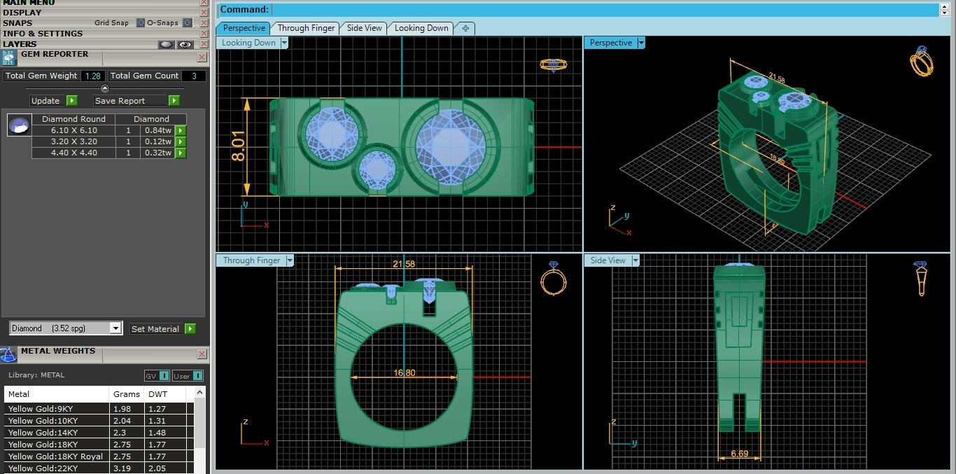 Rose Gold Plated Sterling Silver Ring