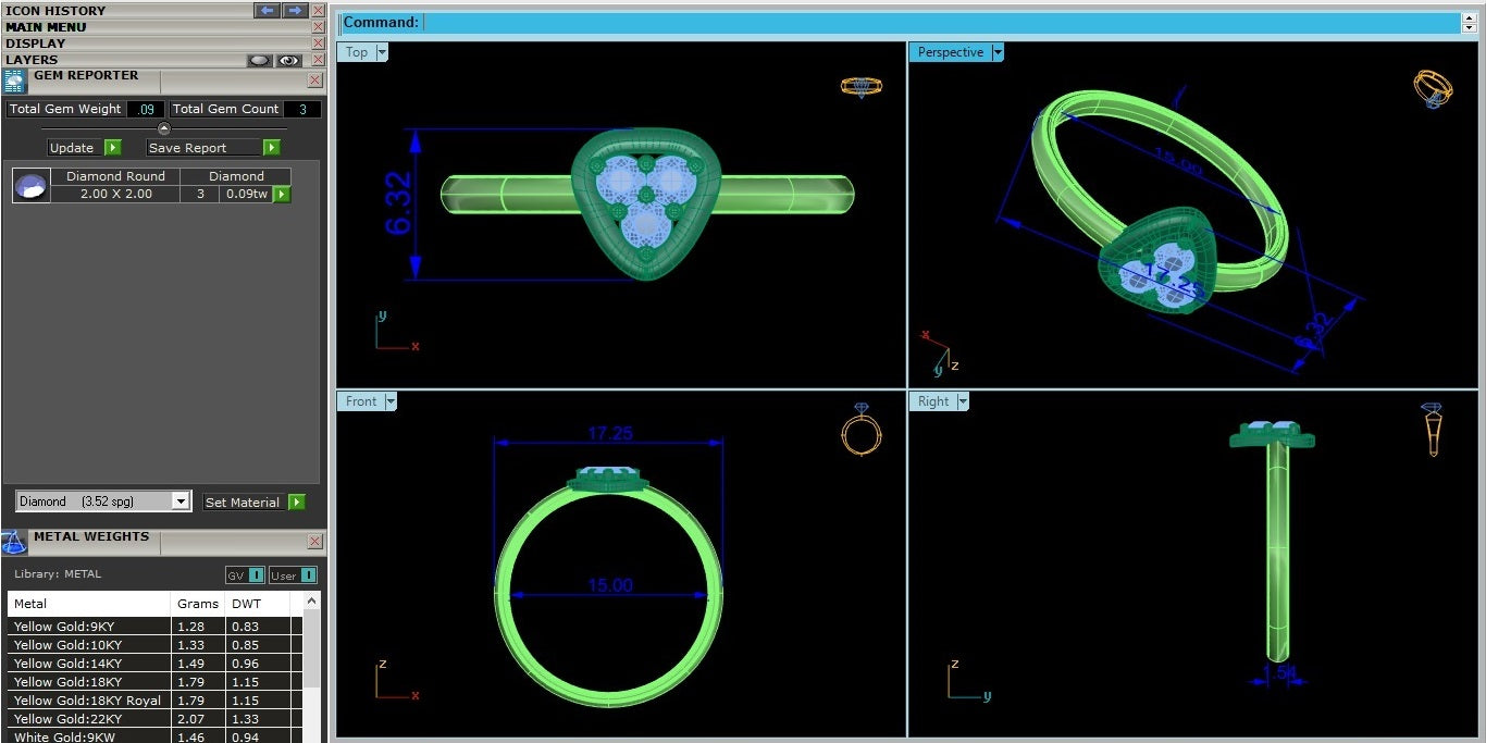 Rose Gold Plated Sterling Silver Ring