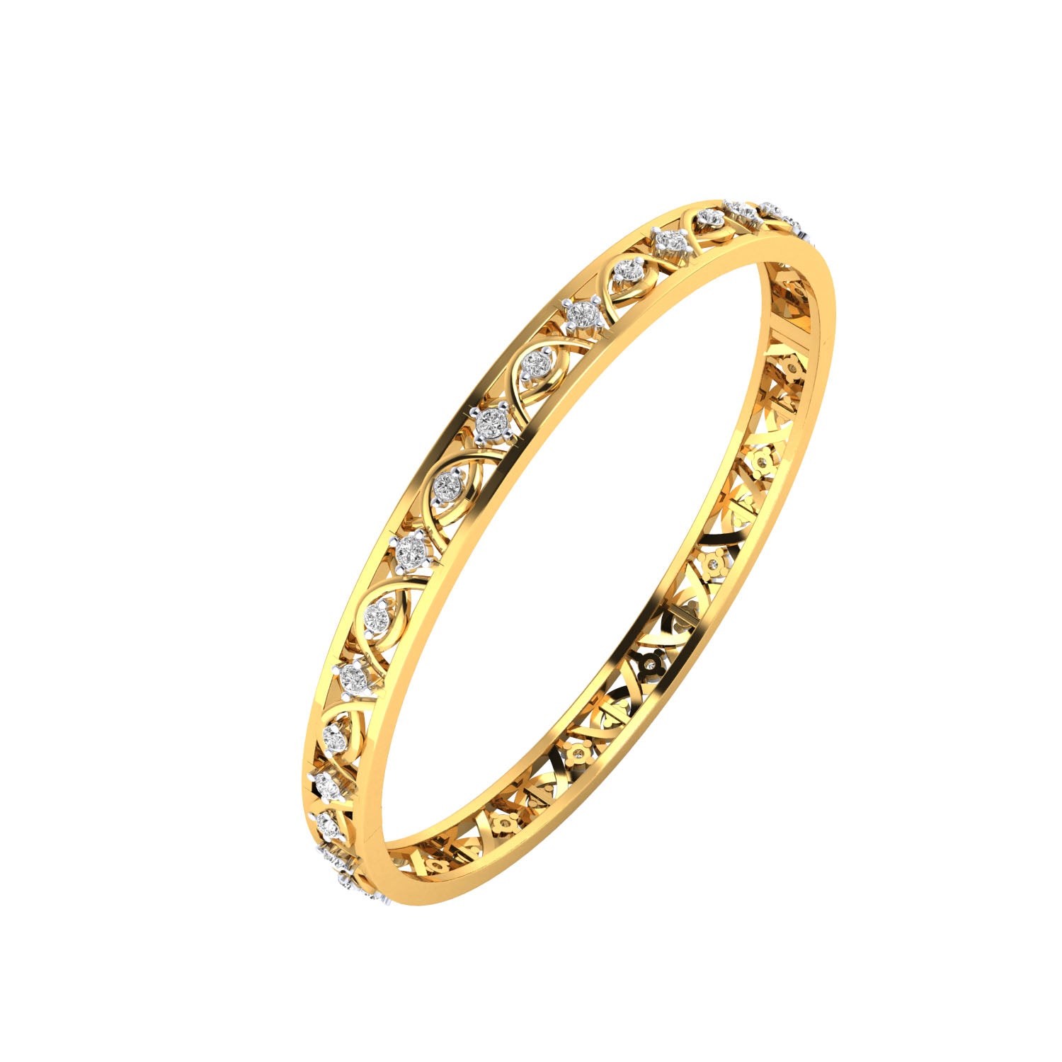 Yellow Gold Plated Sterling Silver Ring