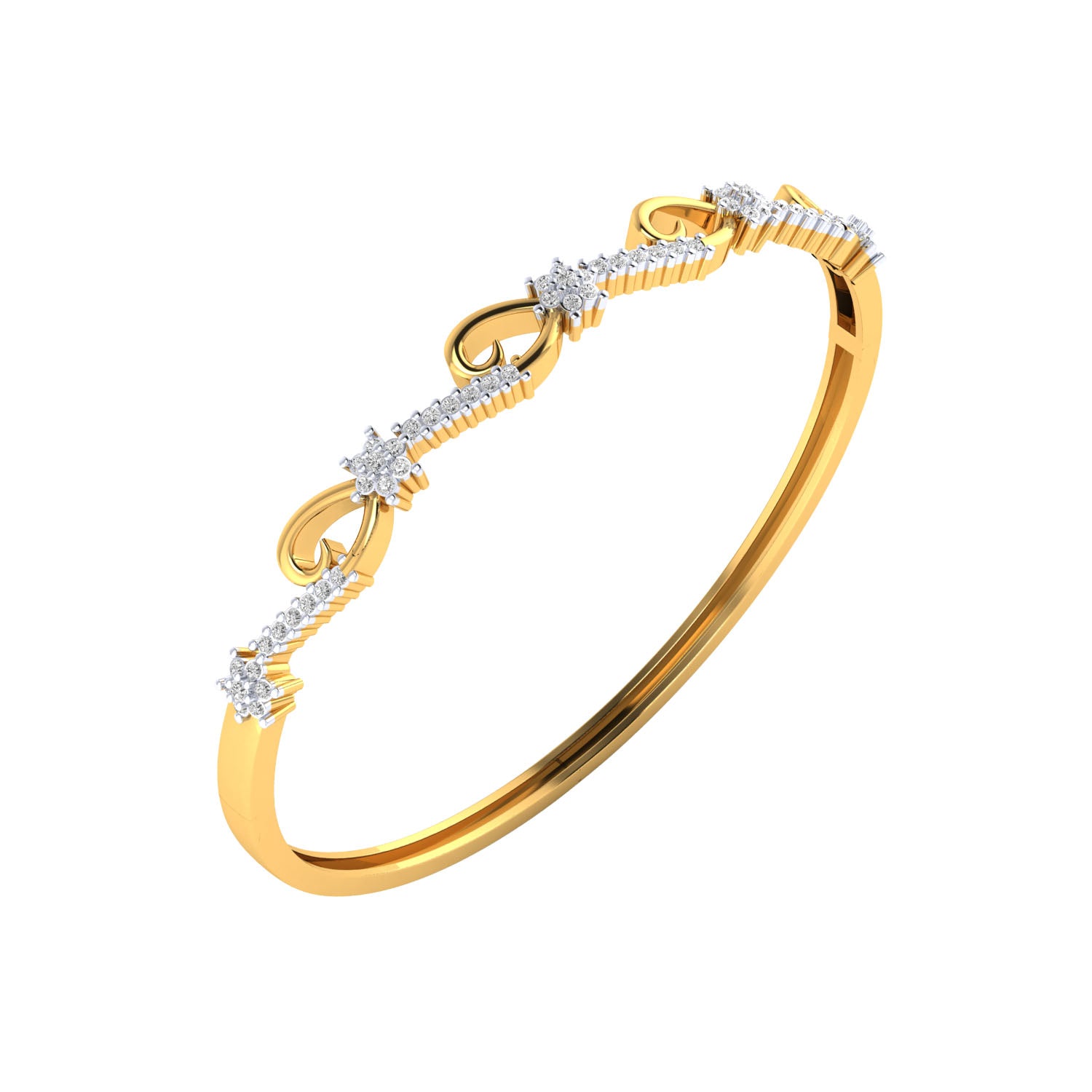 Yellow Gold Plated Sterling Silver Ring