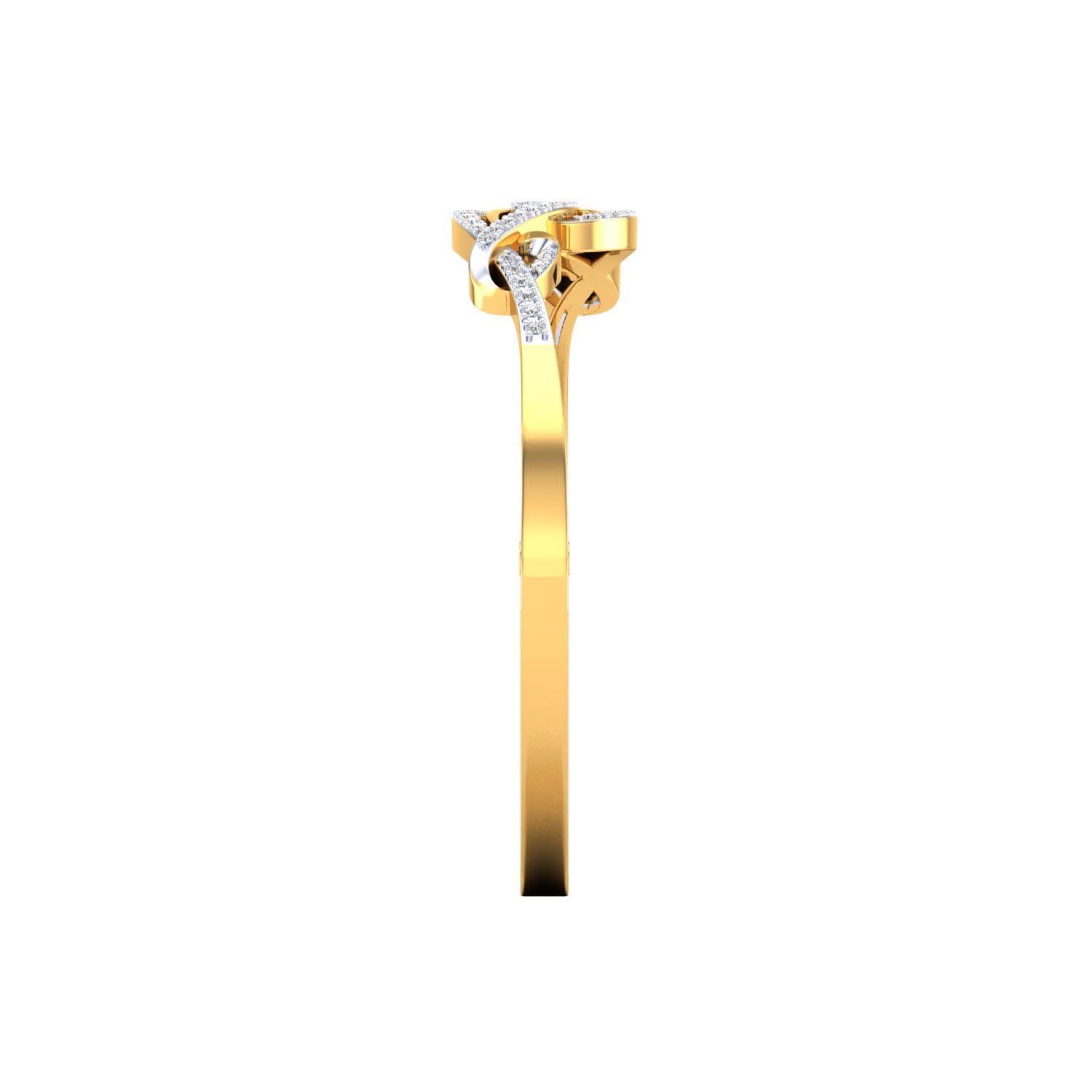 Yellow Gold Plated Sterling Silver Ring