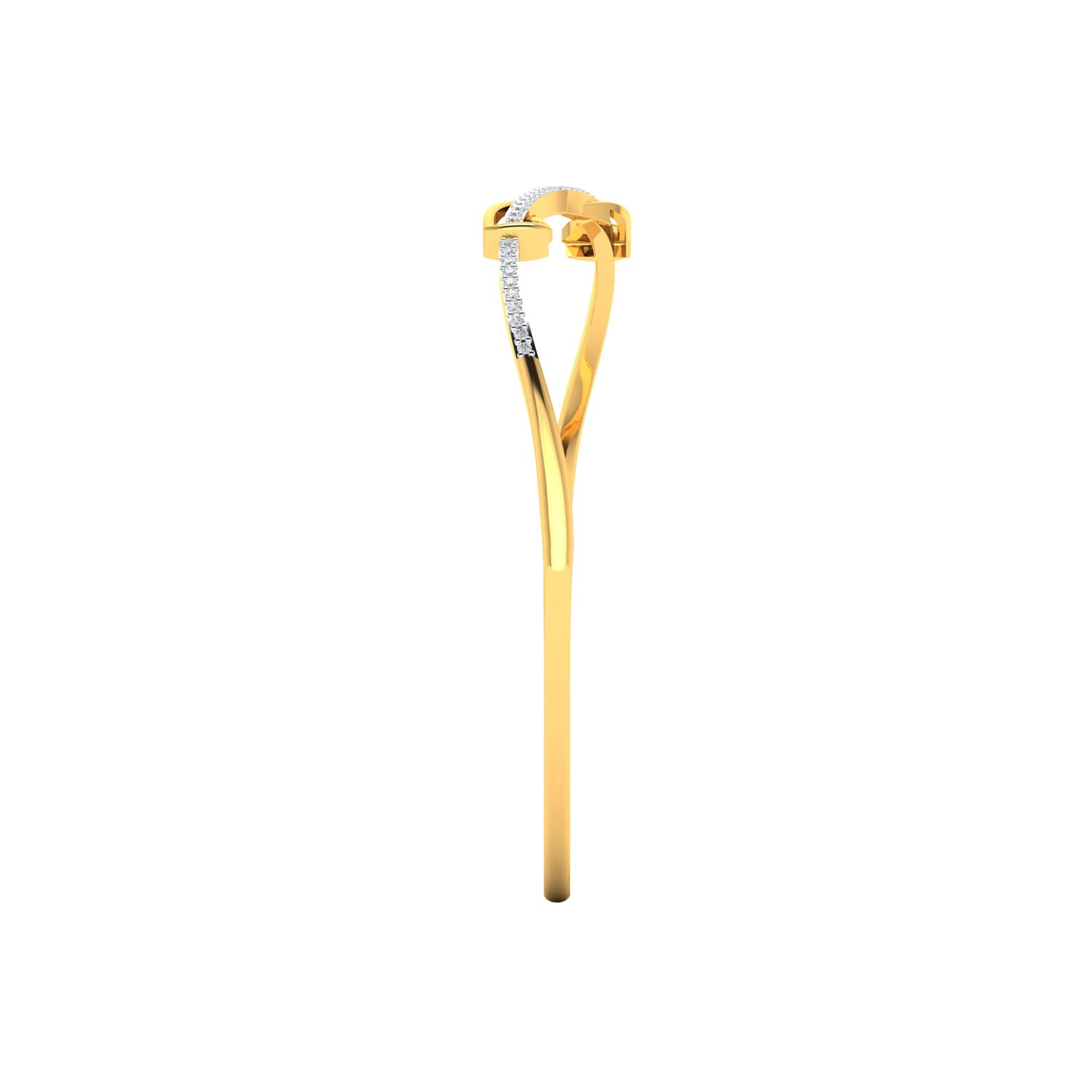 Yellow Gold Plated Sterling Silver Ring