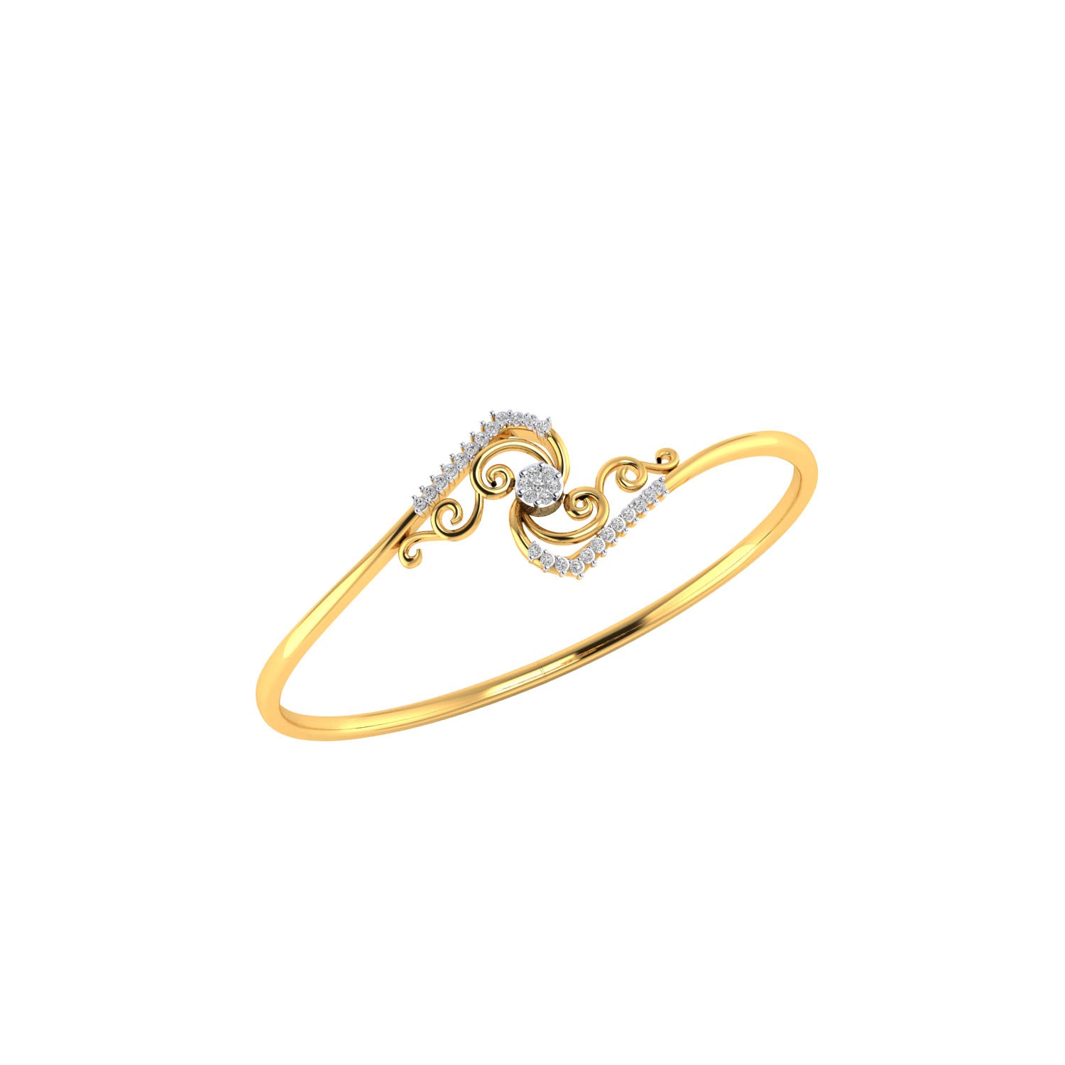 Yellow Gold Plated Sterling Silver Ring
