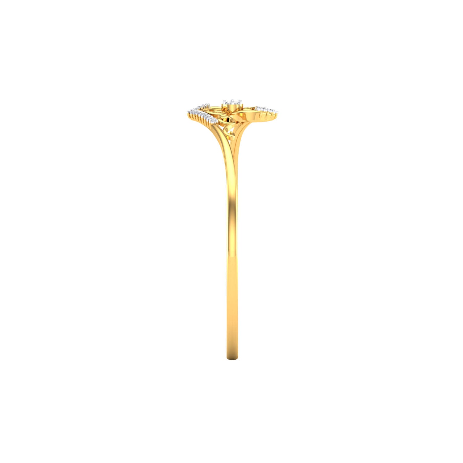 Yellow Gold Plated Sterling Silver Ring