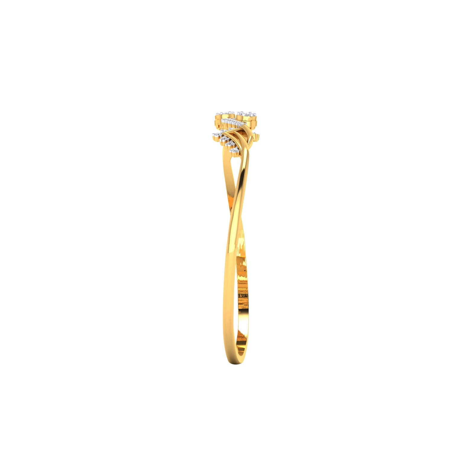 Yellow Gold Plated Sterling Silver Ring