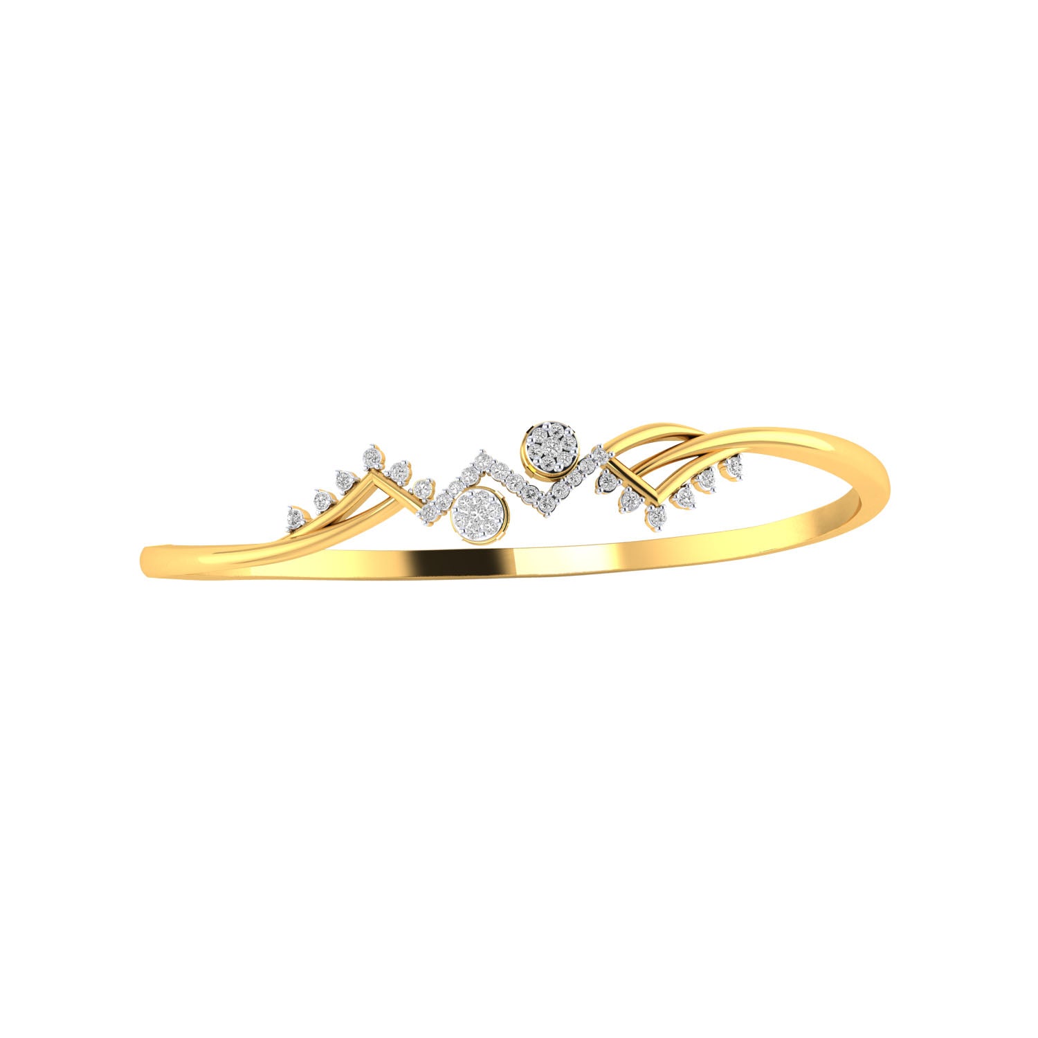 Yellow Gold Plated Sterling Silver Ring