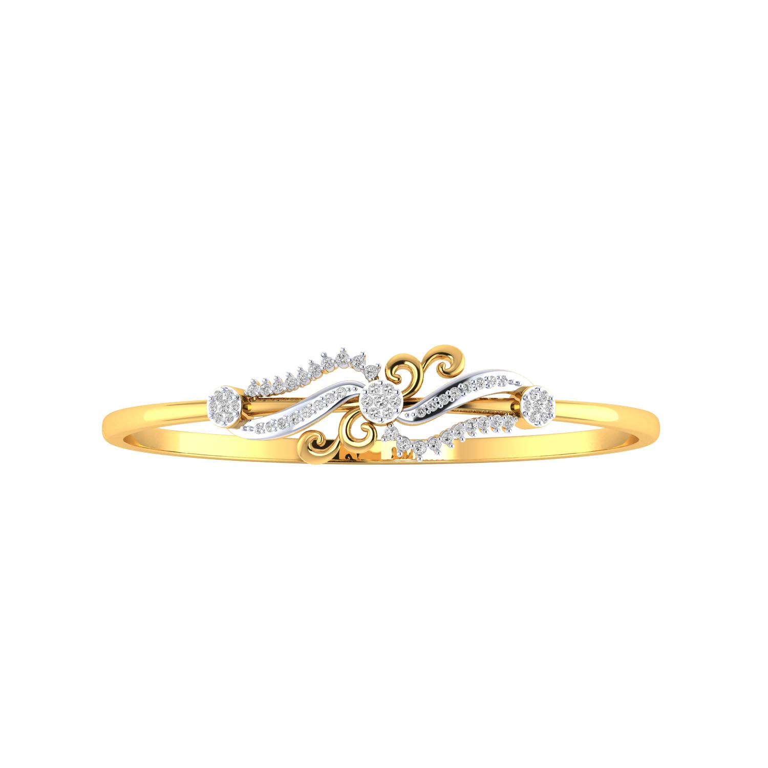 Yellow Gold Plated Sterling Silver Ring