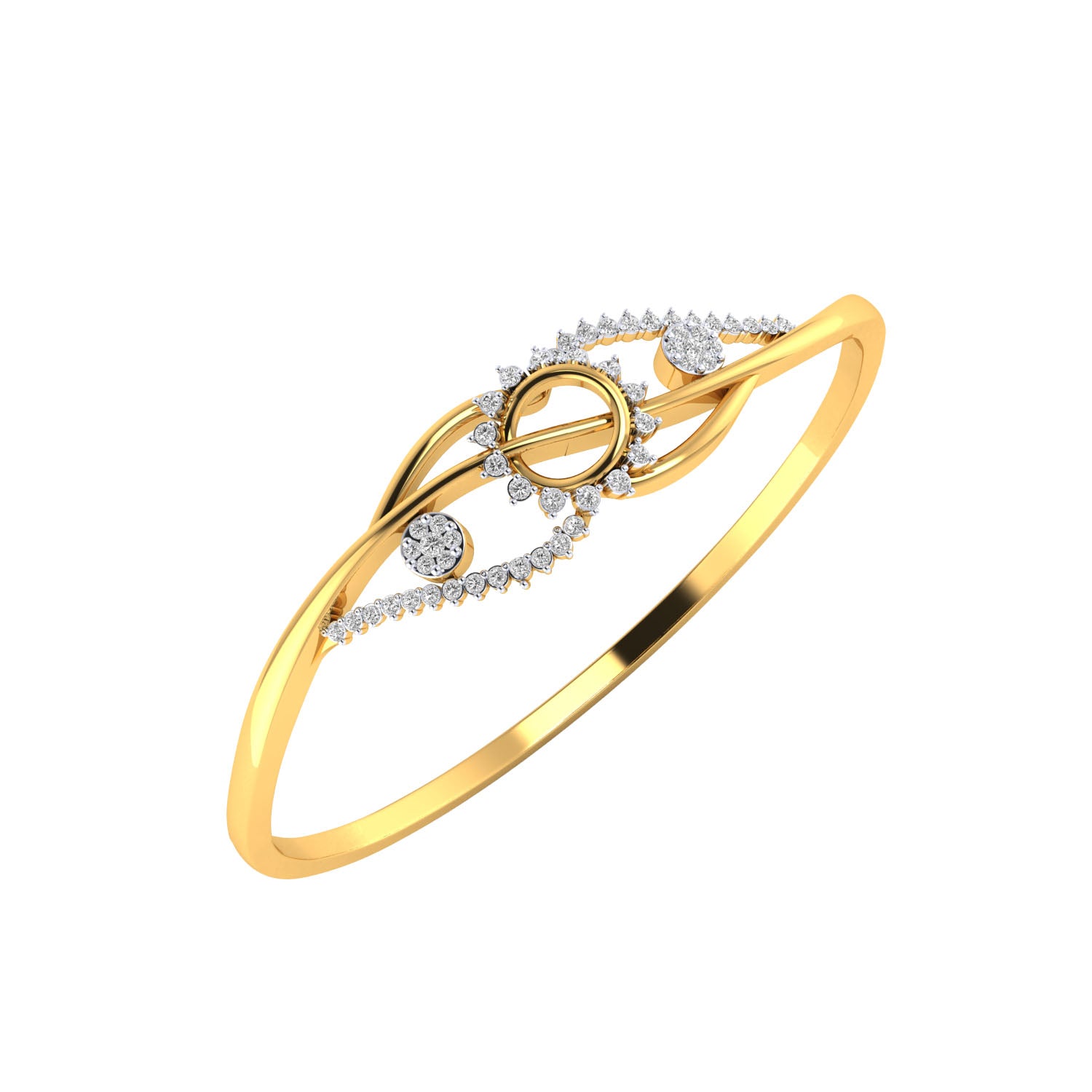 Yellow Gold Plated Sterling Silver Ring