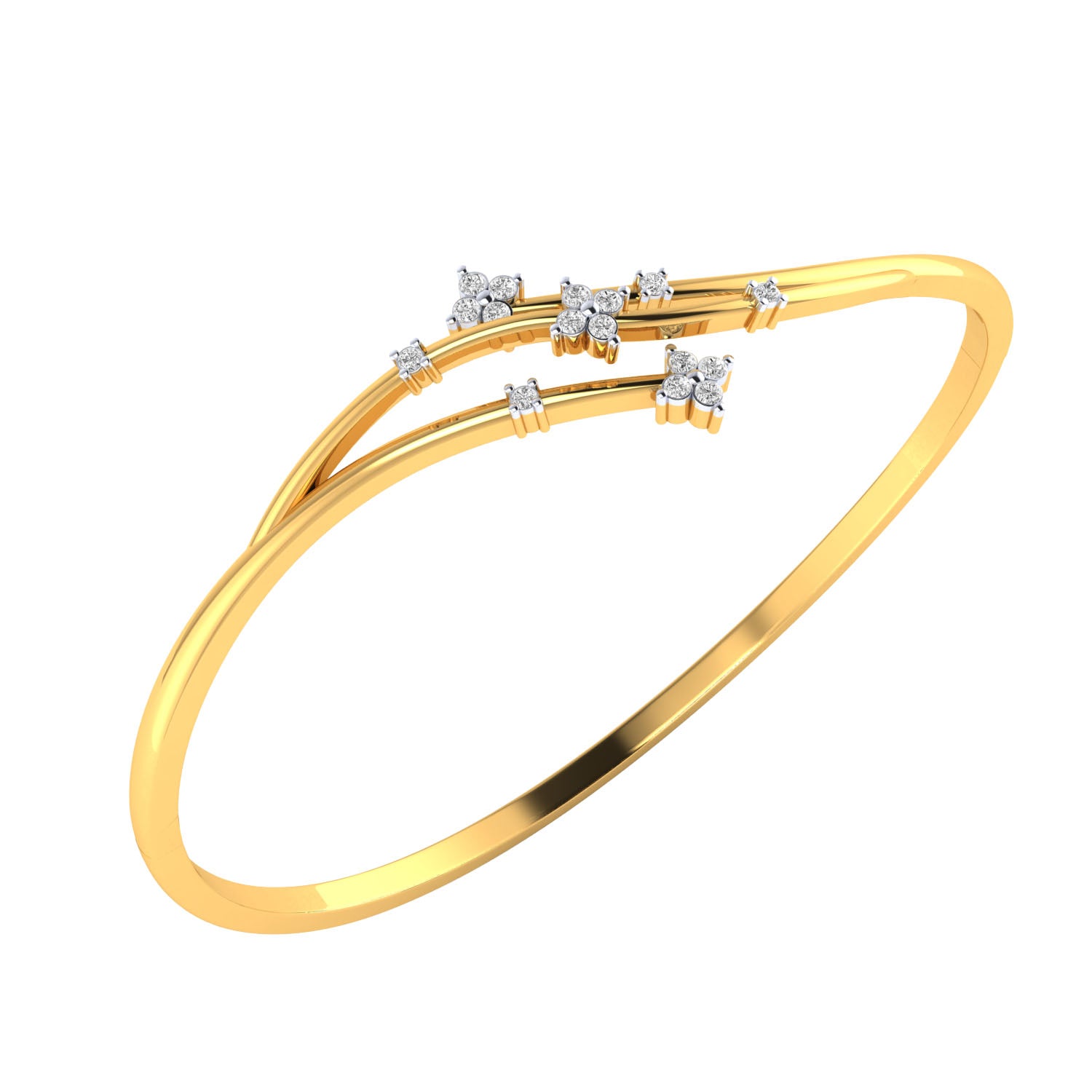 Yellow Gold Plated Sterling Silver Ring