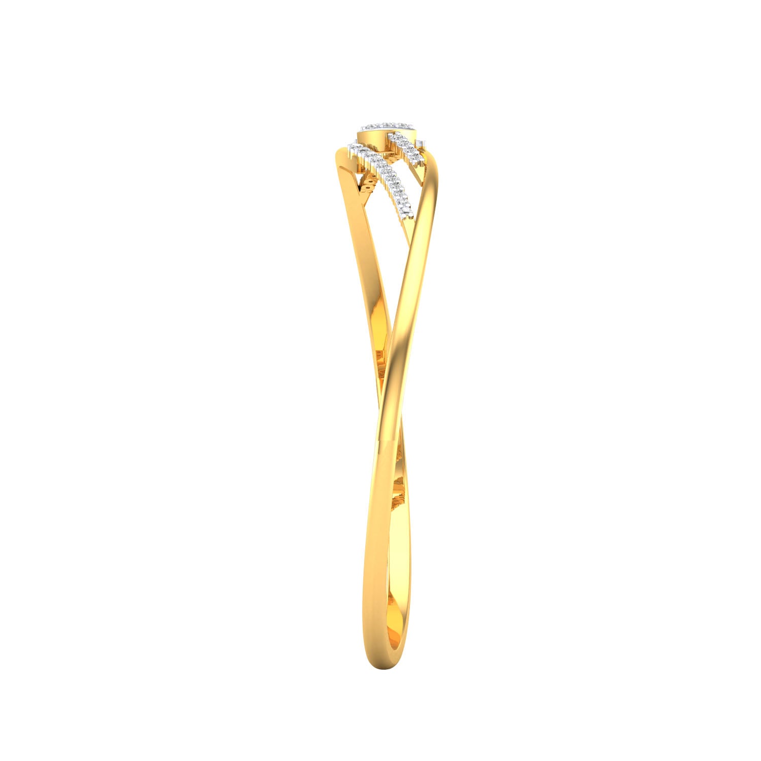 Yellow Gold Plated Sterling Silver Ring