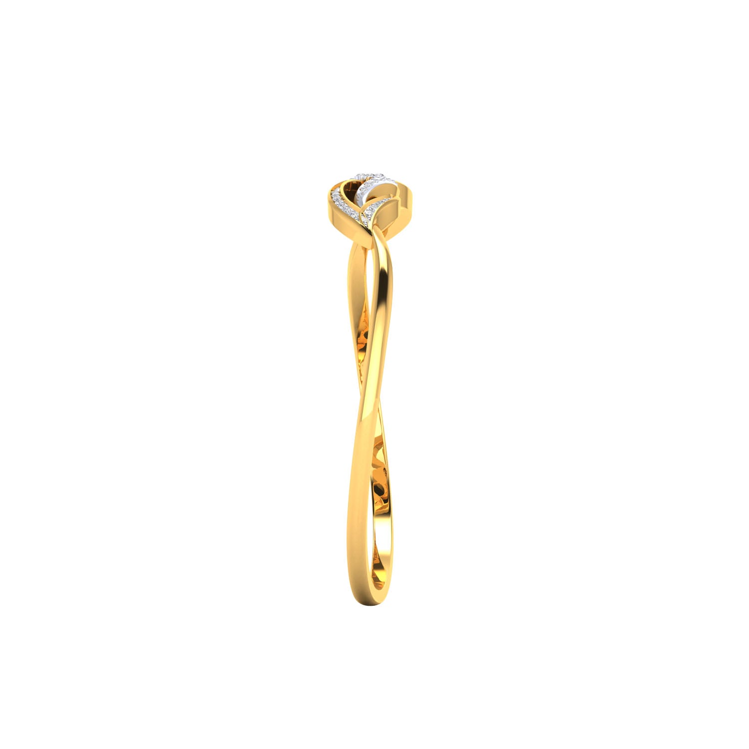 Yellow Gold Plated Sterling Silver Ring