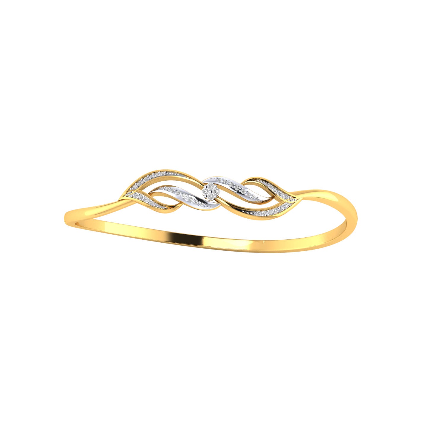 Yellow Gold Plated Sterling Silver Ring