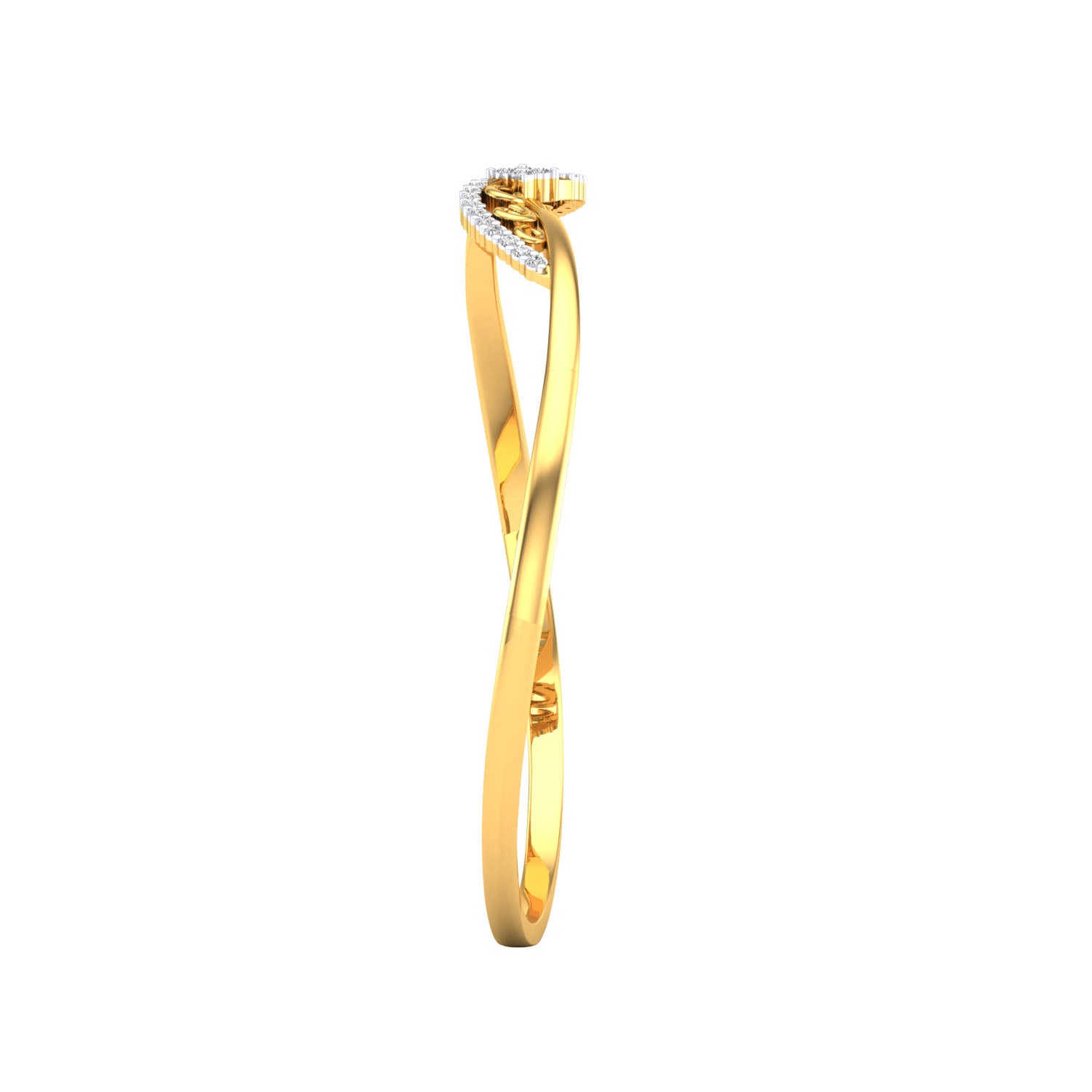 Yellow Gold Plated Sterling Silver Ring