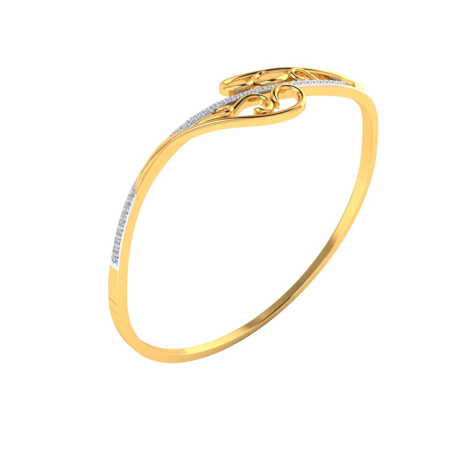 Yellow Gold Plated Sterling Silver Ring