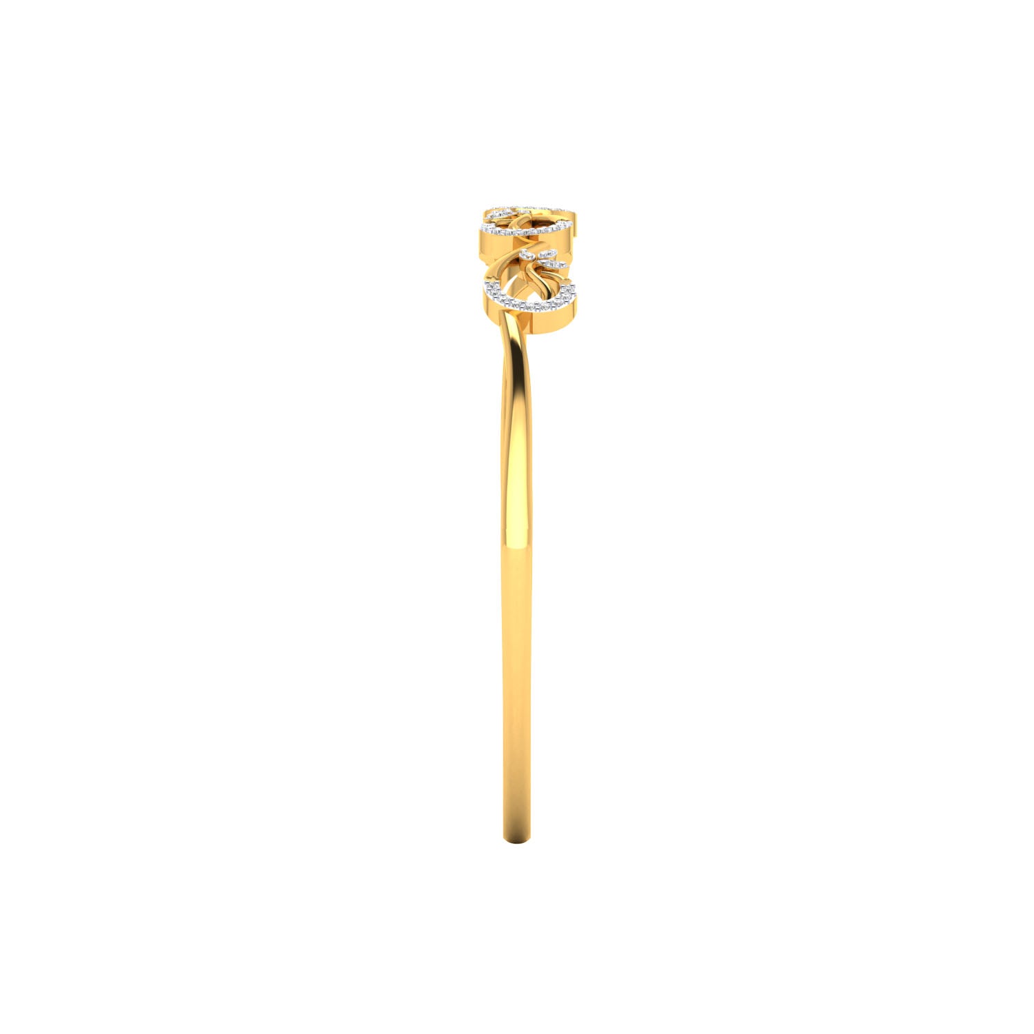 Yellow Gold Plated Sterling Silver Ring