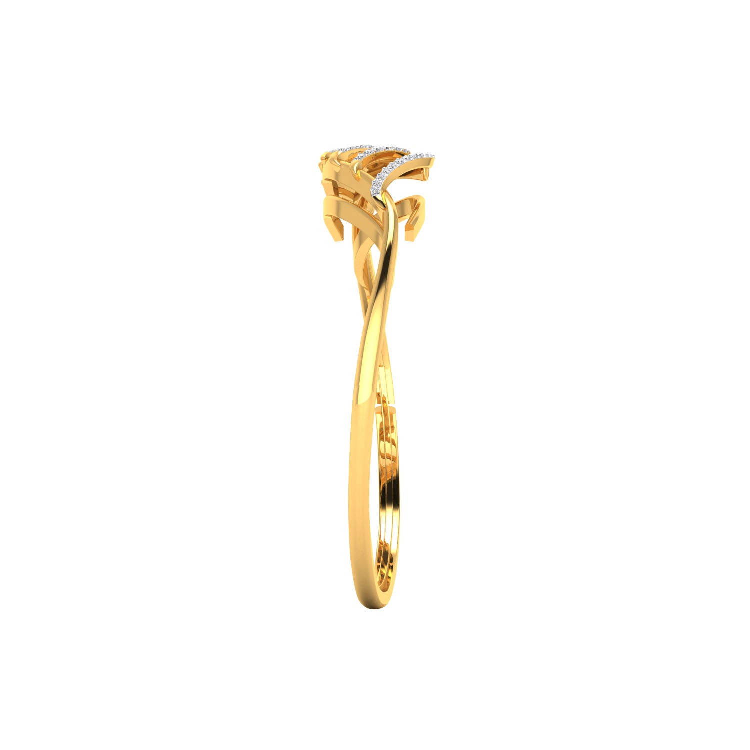 Yellow Gold Plated Sterling Silver Ring