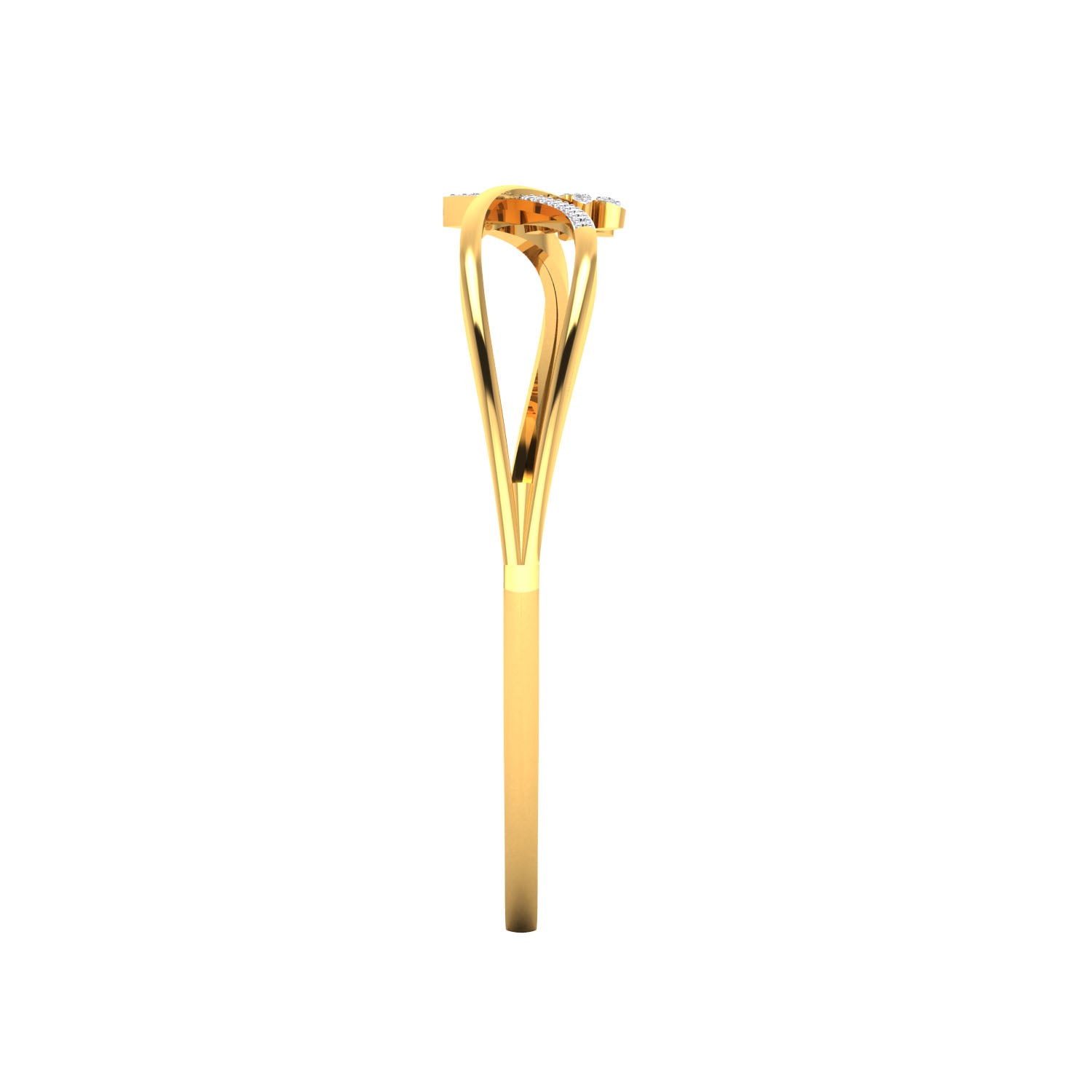 Yellow Gold Plated Sterling Silver Ring