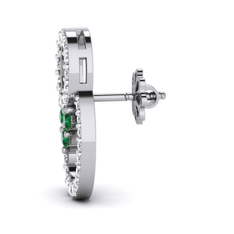 White Gold Earings