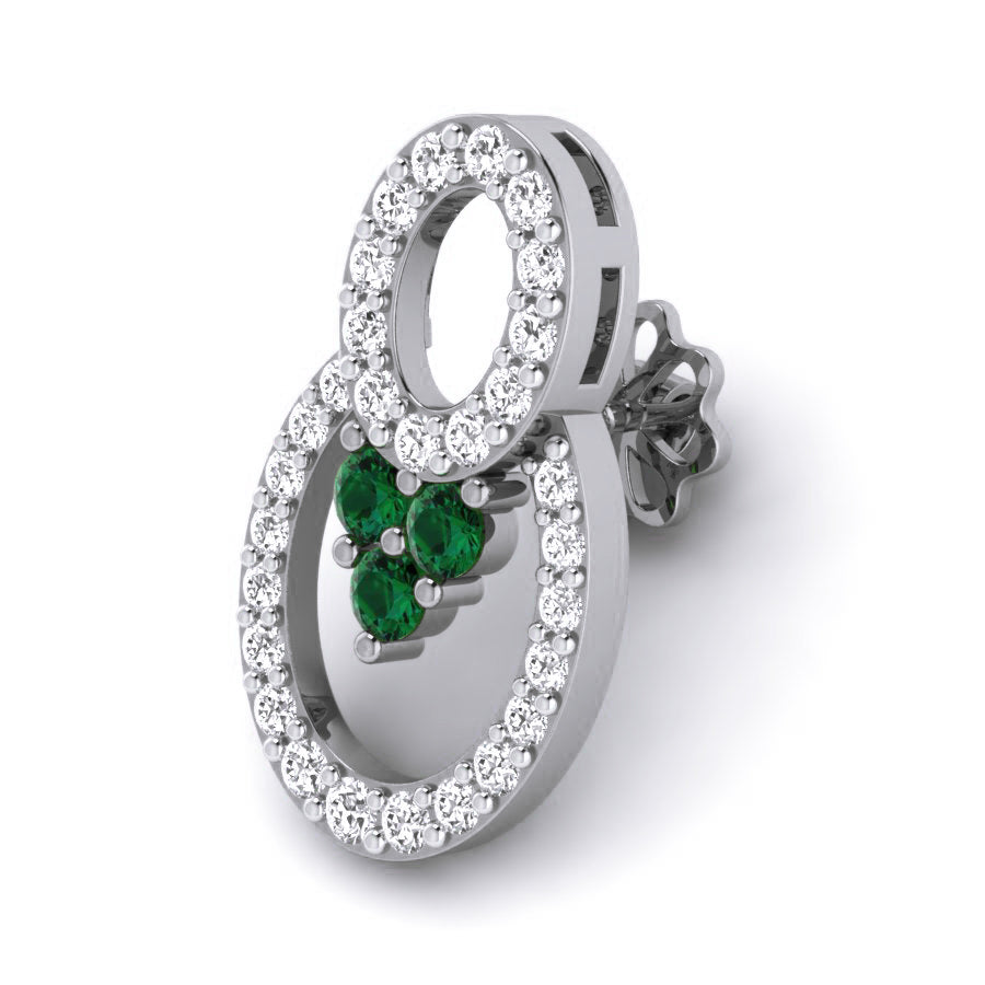 White Gold Earings