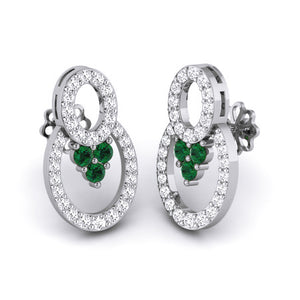 White Gold Earings