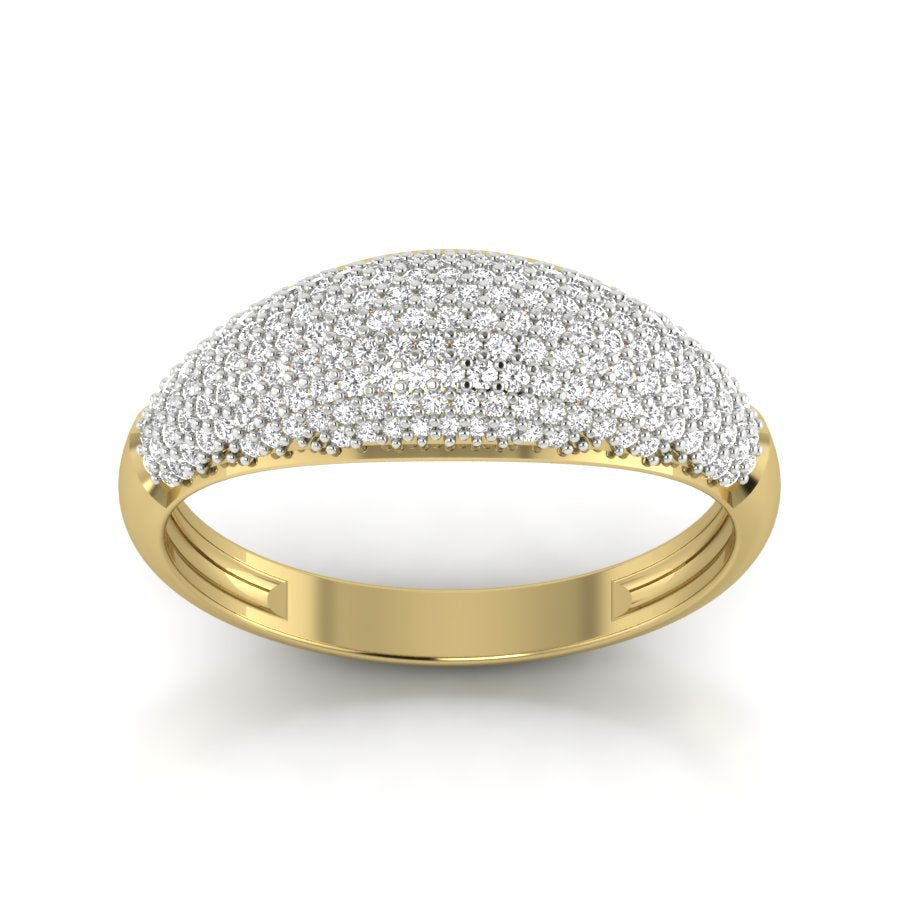 Yellow Gold Plated Sterling Silver Ring