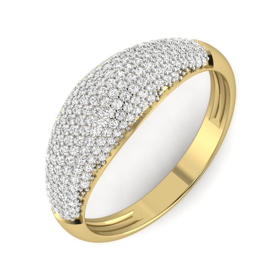 Yellow Gold Plated Sterling Silver Ring