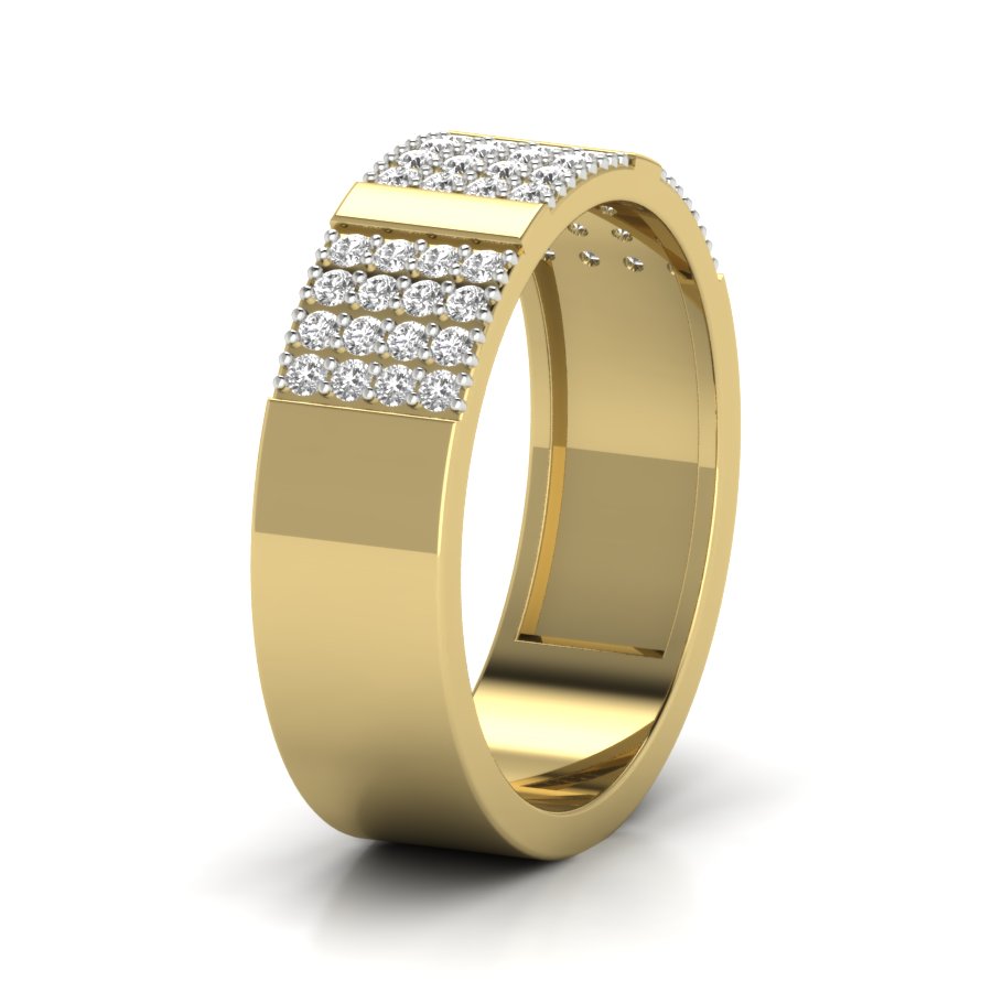Yellow Gold Plated Sterling Silver Ring