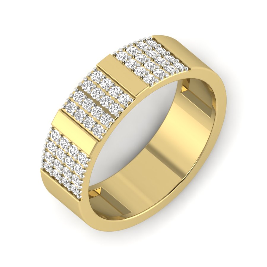 Yellow Gold Plated Sterling Silver Ring