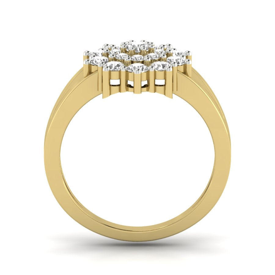 Yellow Gold Plated Sterling Silver Ring