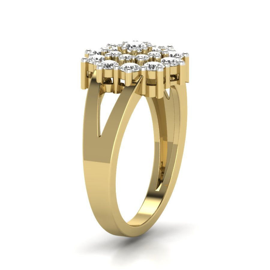 Yellow Gold Plated Sterling Silver Ring