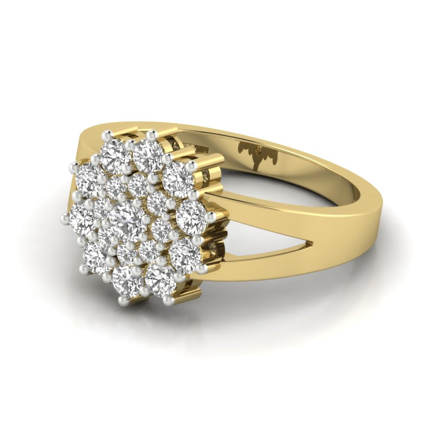 Yellow Gold Plated Sterling Silver Ring