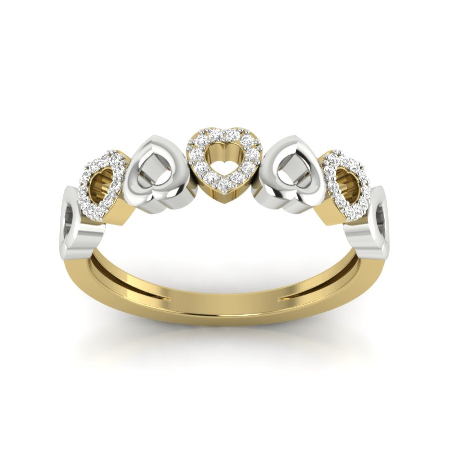 Yellow Gold Plated Sterling Silver Ring