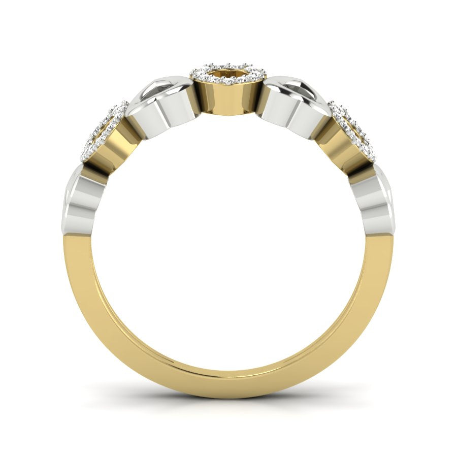 Yellow Gold Plated Sterling Silver Ring
