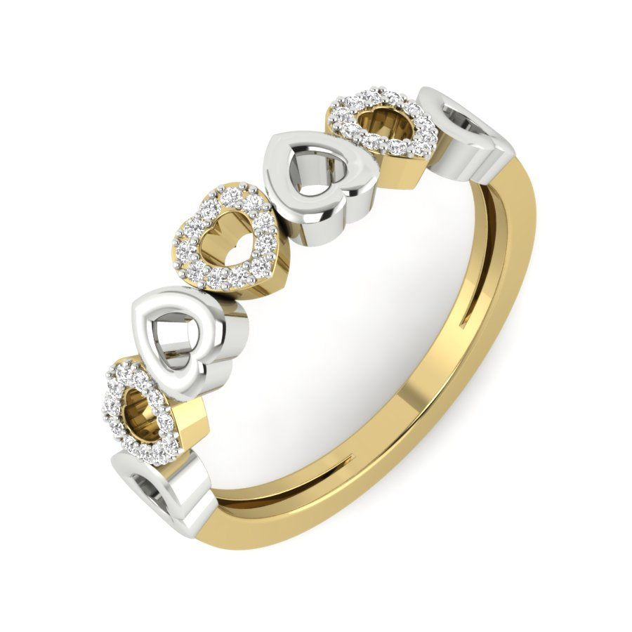 Yellow Gold Plated Sterling Silver Ring