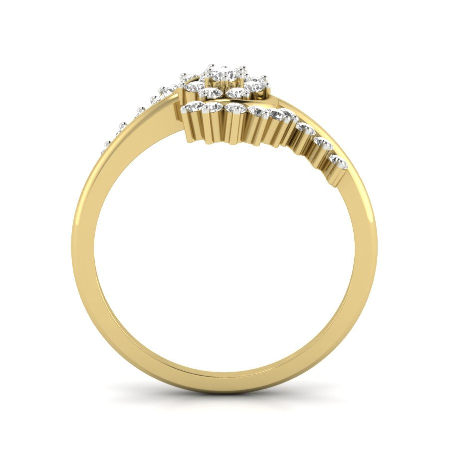 Yellow Gold Plated Sterling Silver Ring