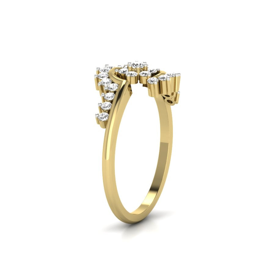 Yellow Gold Plated Sterling Silver Ring