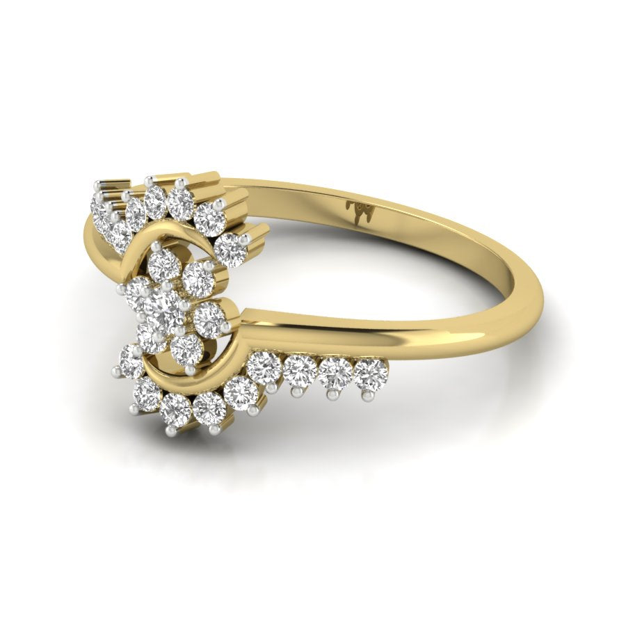 Yellow Gold Plated Sterling Silver Ring